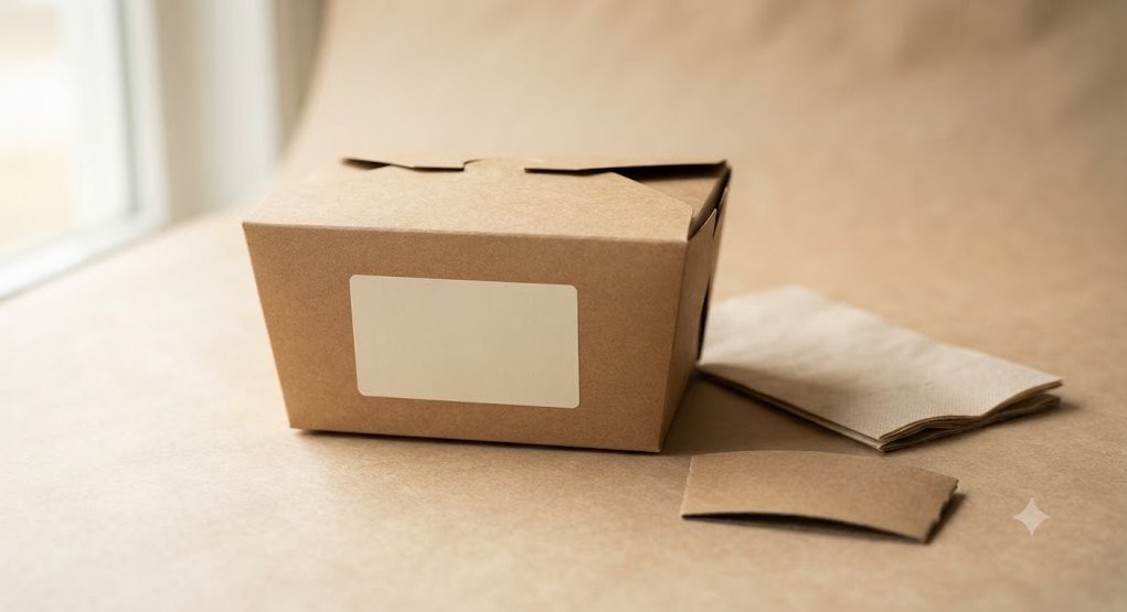 Custom kraft paper takeout packaging