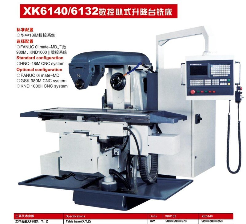XK6140 CNC Horizontal Milling Machine
