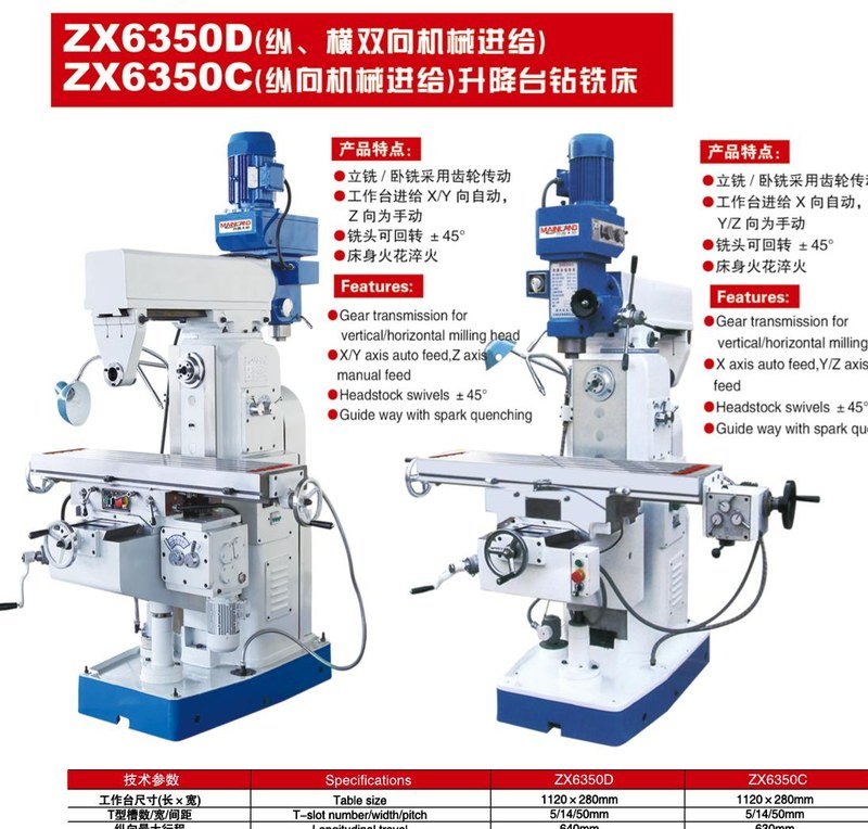 ZX6350 Milling Drilling Machine