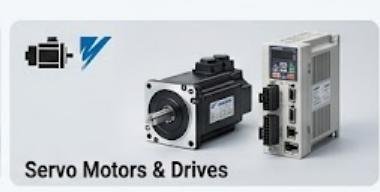 Servo Motors & Drives (Yaskawa, Panasonic, Delta)